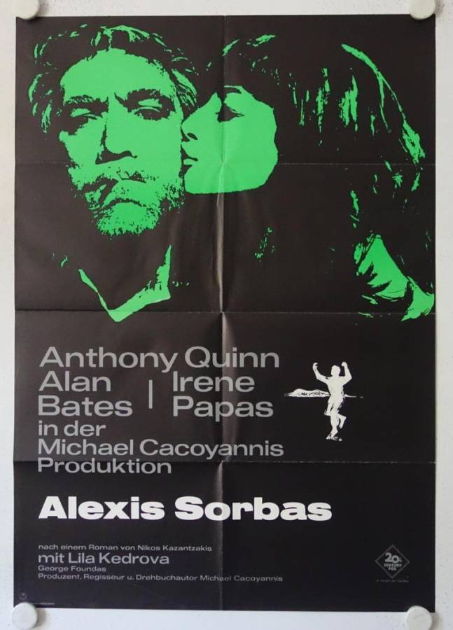 Alexis Sorbas originales deutsches Filmplakat